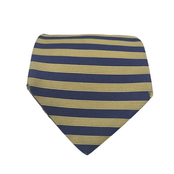 Brooks Brothers Makers | Men’s Black & Gold Striped Silk Necktie (One Size) - Picture 1 of 9